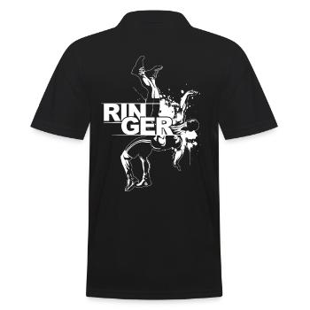 lutteur - Polo Homme - noir - Dos - Kai (181cm)