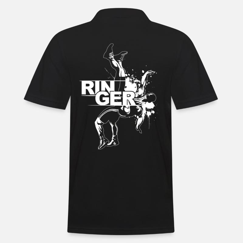 Ringer - Männer Poloshirt - Schwarz
