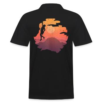 Climbing rock climbing climber - Polo Homme - noir - Dos - Kai (181cm)