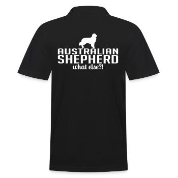 AUSTRALIAN SHEPHERD quoi d'autre le discours de chien de Wilsign - Polo Homme - noir - Dos - Kai (181cm)