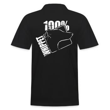 WHIPPET 100 WILSIGNS - Men's Polo Shirt - black - Back - Kai (181cm)