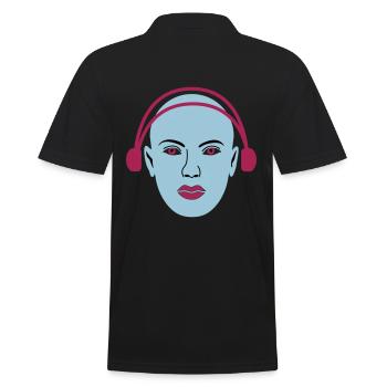 Alien écoute de la musique - Polo Homme - noir - Dos - Kai (181cm)