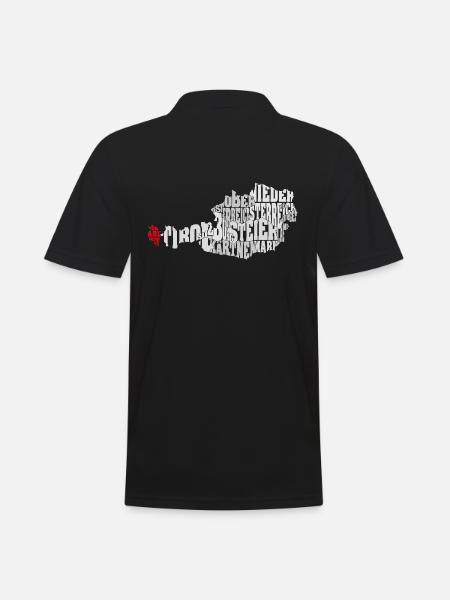 Vorarlberg Österreich - Männer Poloshirt - Schwarz