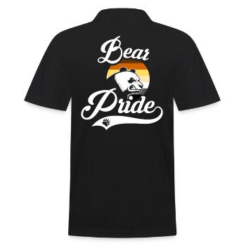Bear Pride LGBT Gay Pride CSD Communauté Bear Fetish - Polo Homme - noir - Dos - Kai (181cm)