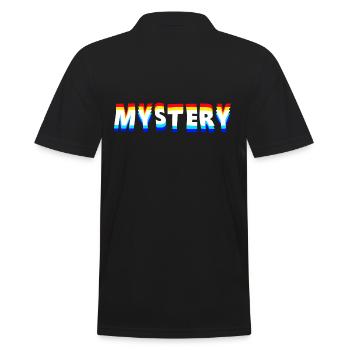 Mystery - Men's Polo Shirt - black - Back - Kai (181cm)