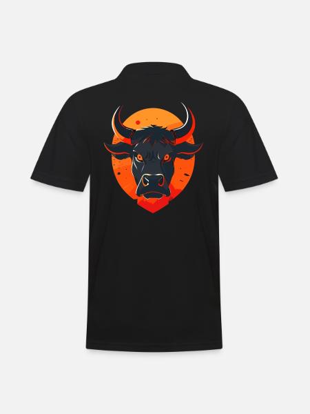 Bull Bull Buffalo - Men's Polo Shirt - black