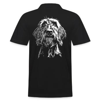 Spinone Italiano Portrait Chiens Chien de chasse - Polo Homme - noir - Dos - Kai (181cm)