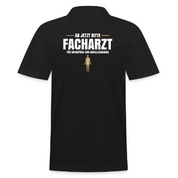 Ab Jetzt Bitte Facharzt Für Rheumatologie - Männer Poloshirt - Schwarz - Hinten - Kai (181cm)