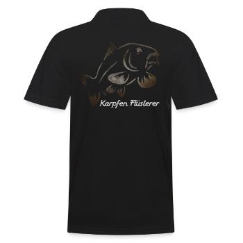 Carp Whisperer - Men's Polo Shirt - black - Back - Kai (181cm)