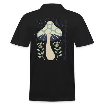 Les champignons sont la poussière de fée de la nature. - Polo Homme - noir - Dos - Kai (181cm)