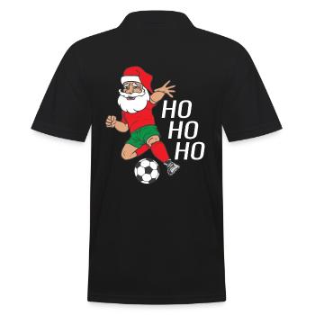Nikolaus joue au football pour Noël - Polo Homme - noir - Dos - Kai (181cm)