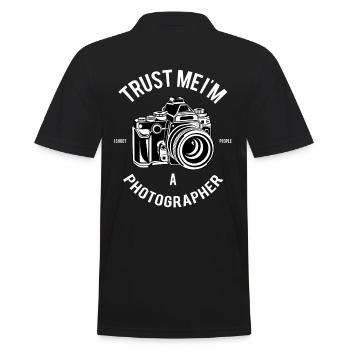 Croyez-moi, je suis un photographe - Polo Homme - noir - Dos - Kai (181cm)
