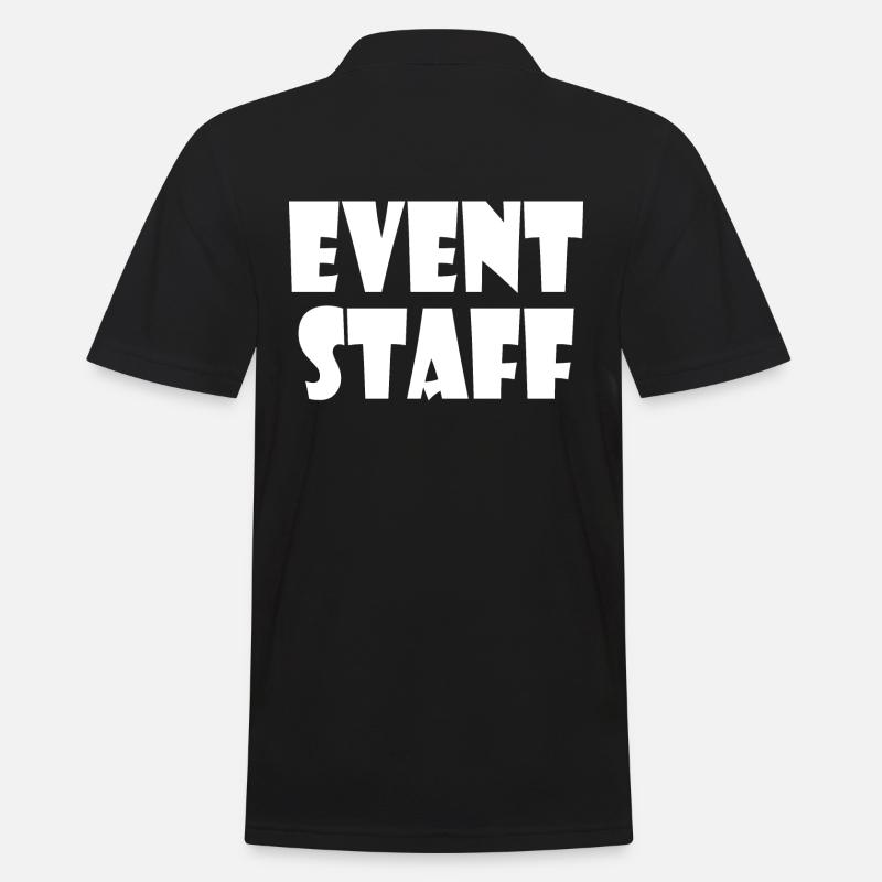 Event staff - Männer Poloshirt - Schwarz