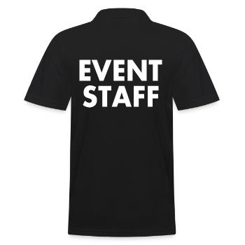 Event staff - Men's Polo Shirt - black - Back - Kai (181cm)