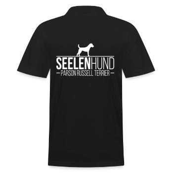 PARSON RUSSELL TERRIER Seelenhund Hunde Wilsigns - Männer Poloshirt - Schwarz - Hinten - Kai (181cm)