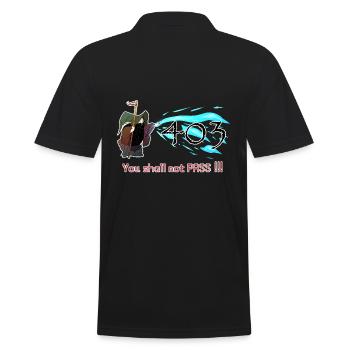 403 You shall not pass - Polo Homme - noir - Dos - Kai (181cm)