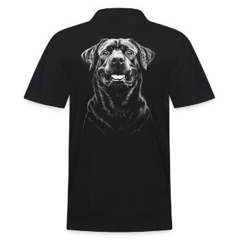 Rottweiler Portrait Chien Chien Sport Chien - Polo Homme - noir - Dos - Kai (181cm)