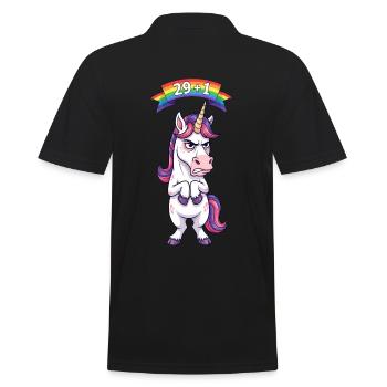 29+1 : Licorne pour ses 30 ans - Polo Homme - noir - Dos - Kai (181cm)