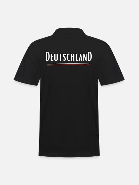 Deutschland-Heimat-Statement - Männer Poloshirt - Schwarz