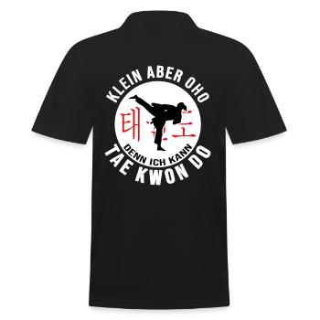 Taekwondo Allkampf-Girl Taekwondotraining Kup - Men's Polo Shirt - black - Back - Kai (181cm)