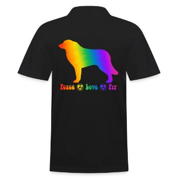 Bouvier des Pyrénées, entièrement personnalisable à volonté - Polo Homme - noir - Dos - Kai (181cm)