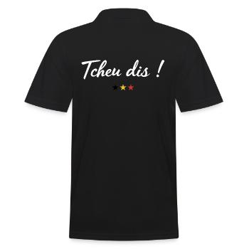 Tcheu dis ! - Polo Homme - noir - Dos - Kai (181cm)