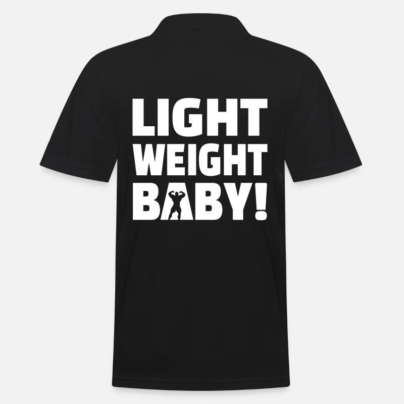Bébé léger - Musculation - Polo Homme - noir