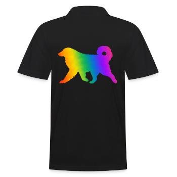 Bouvier des Pyrénées, entièrement personnalisable à volonté - Polo Homme - noir - Dos - Kai (181cm)