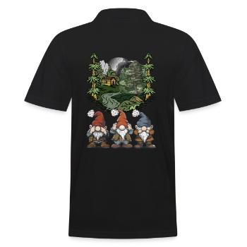Waldbewohner Märchenfigur Fantasy Zwerge Märchen - Männer Poloshirt - Schwarz - Hinten - Kai (181cm)