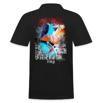 Heavy Metal - Polo Homme - noir - Dos - Kai (181cm)