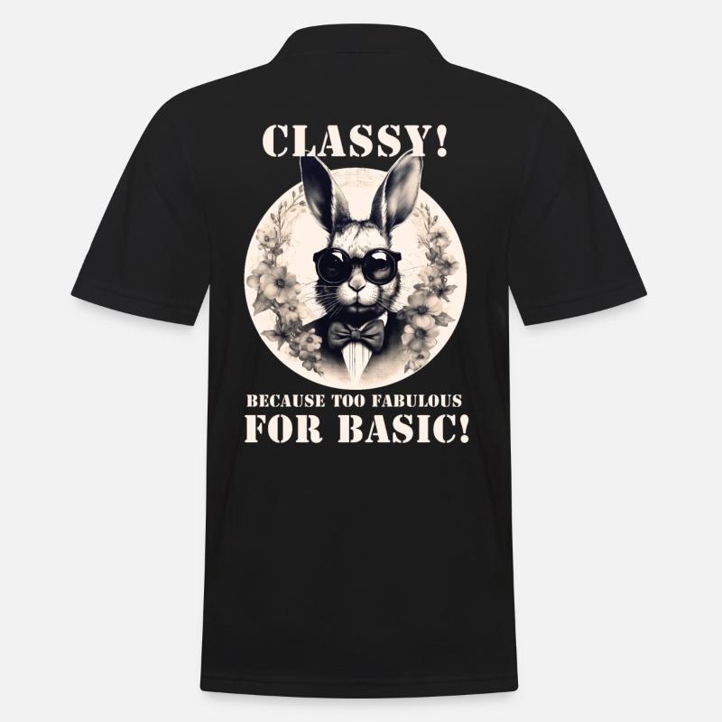 Lapin cool - Polo Homme - noir