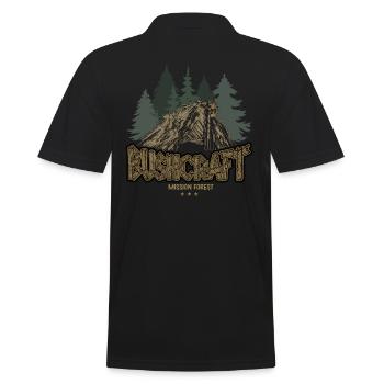 Abri extérieur de survie Bushcraft Adventure - Polo Homme - noir - Dos - Kai (181cm)