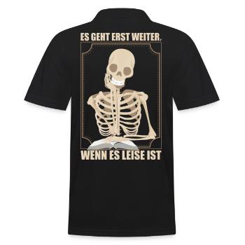 Lehrer lustiges Geschenk - Männer Poloshirt - Schwarz - Hinten - Kai (181cm)