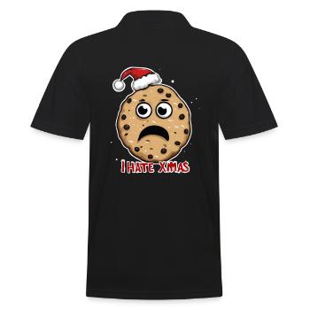 Je déteste Noël Funny Cookie Cookie Bake - Polo Homme - noir - Dos - Kai (181cm)