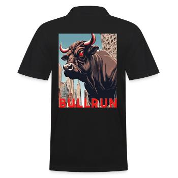 Marché boursier Bull Bull Run 2024/25 Crypto Trading - Polo Homme - noir - Dos - Kai (181cm)