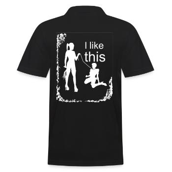 Dominatrix Esclave - Polo Homme - noir - Dos - Kai (181cm)