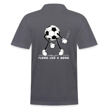 Floss Dance Football Floss like a Boss - Polo Homme - charbon - Dos - Nico (186cm)