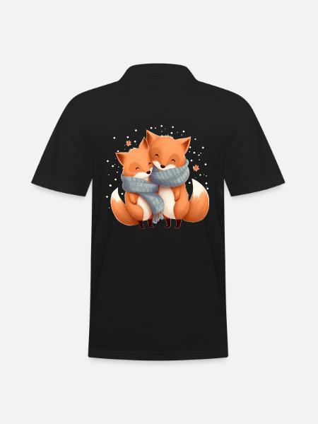 Foxes - Men's Polo Shirt - black