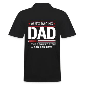 Papa course voiture papa dit - Polo Homme - noir - Dos - Kai (181cm)