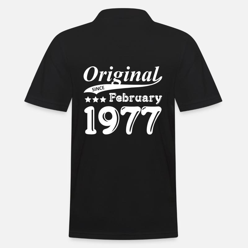 Original Since February 1977 - Männer Poloshirt - Schwarz