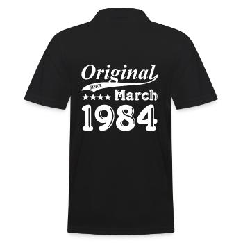 Depuis Mars 1984 d'origine Gift - Polo Homme - noir - Dos - Kai (181cm)