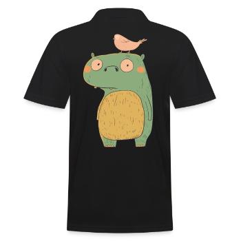Petit monstre | © M2-D2 - Polo Homme - noir - Dos - Kai (181cm)