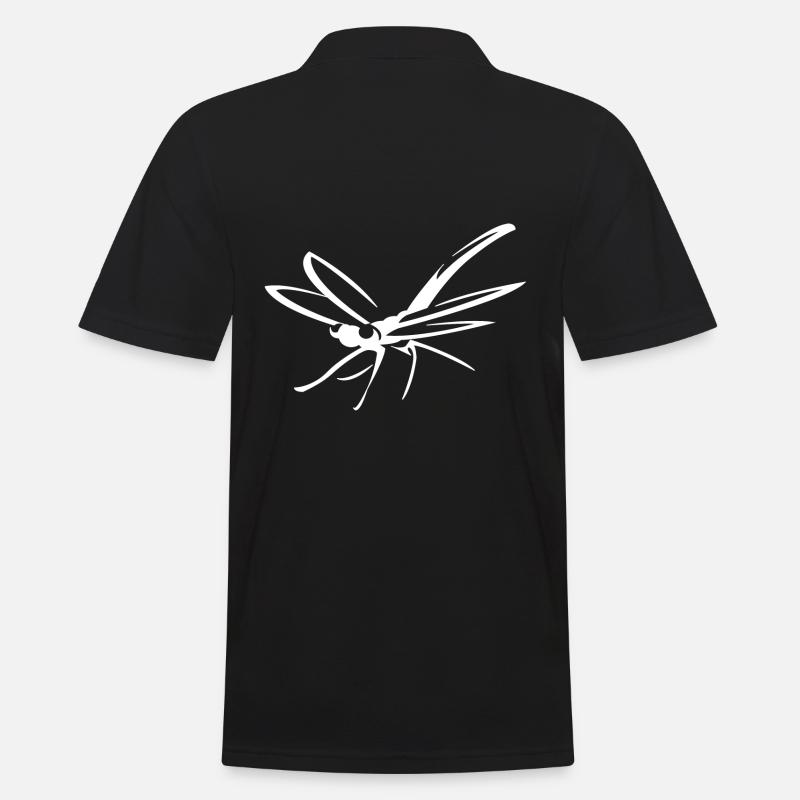 Libelle Libellen - Männer Poloshirt - Schwarz