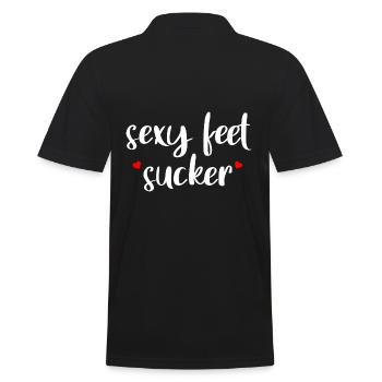 Sexy Feet Sucker - Polo Homme - noir - Dos - Kai (181cm)