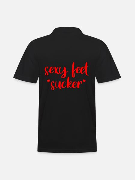 Sexy Feet Sucker - Men's Polo Shirt - black