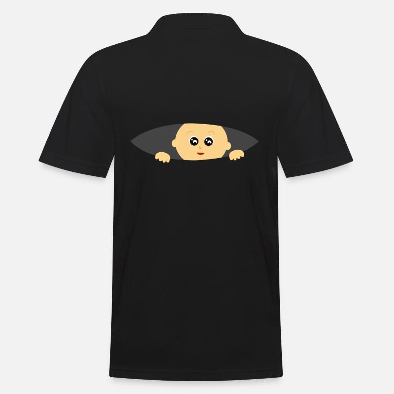 Schwangerschaft Schwanger Säugling - Männer Poloshirt - Schwarz