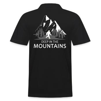 bergwandern mountain-adventure alpin via ferrata - Männer Poloshirt - Schwarz - Hinten - Kai (181cm)