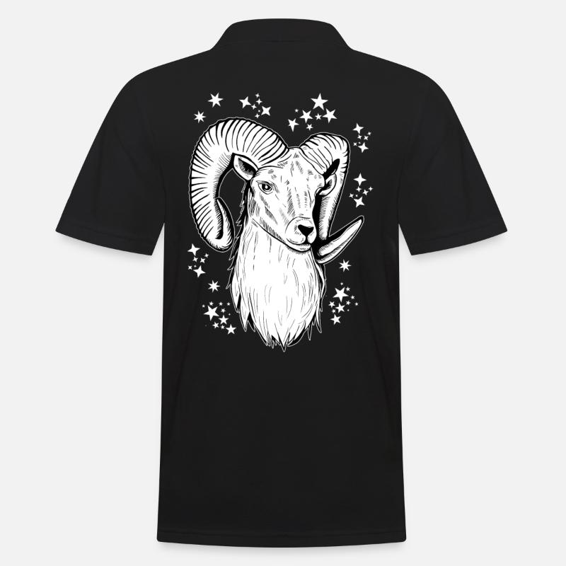 Widder Astrologie Geburtstag - Männer Poloshirt - Schwarz