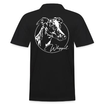 WHIPPET Windhund Windhunde Hunde Hund Wilsigns - Männer Poloshirt - Schwarz - Hinten - Kai (181cm)
