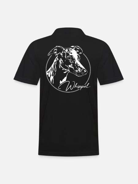 WHIPPET Greyhound Greyhounds Chien Wilsigns - Polo Homme - noir